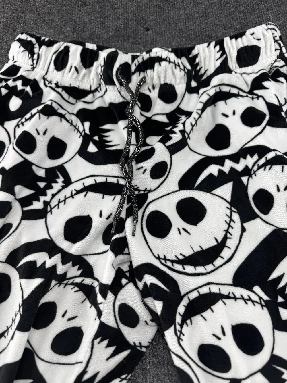 Disney Nightmare Before Christmas Pajama Pants Kids 8-10 Jack Fleece Black